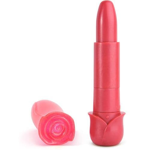 VIBRATORE DESIGN BLOOMING RED ROSE 6X LIPSTICK VIBE