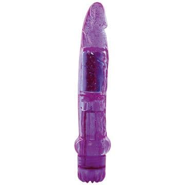 VIBRATORE JAMMY JELLY DAZZLY GLITTER PURPLE
