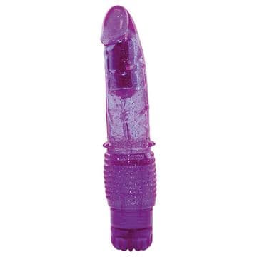 VIBRATORE JAMMY JELLY HAPPY GLITTER PURPLE