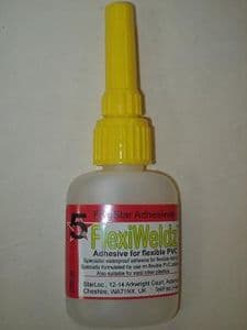 PVC Flexible plastic flexiweldz cement glue adhesive for inflatables vinyl car roof soft top etc