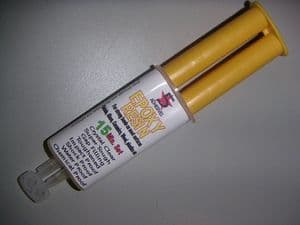 15 Minute set epoxy resin syringe glue adhesive fast cure solvent free industrial bond 30g twin set