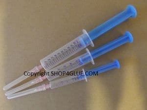 3 pack of syringes with blunt needles chemical resistant syringes for solvents oil adhesives