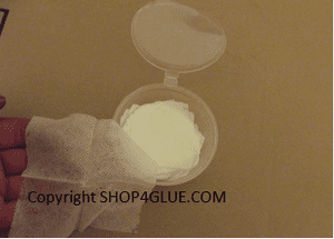 Cyano wipes for removal of cured superglue or cyanoacrylates adhesive glue wipe remover cleaner