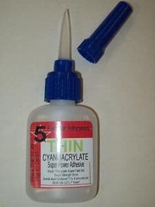 thin cyano cyanoacrylate glue adhesive 20g superfast thin ca industrial superglue is a full strength high power impact resistant bonding solution for wood metal stone glass leather rubber Ideal for automotive diy hobby model craft kit construction