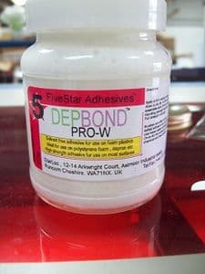 Depbond-pro-w foam glue adhesive for depron polystyrene higher strength foam adhesive model kit glue