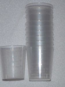 Epoxy mixing pots graduated 25ml for mixing adhesives resins and glues pack of 10