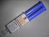 Epoxy resin syringe glue adhesive slow set 60 min solvent free industrial bond 30g twin set