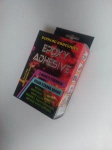 Five minute epoxy resin adhesive fast set clear glue 5 min set super strength bonds every time