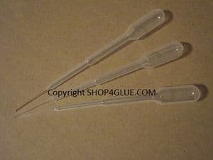 Pipettes micro tip squeeze bulb applicators for solvent based adhesives paints chemicals etc PK of 3