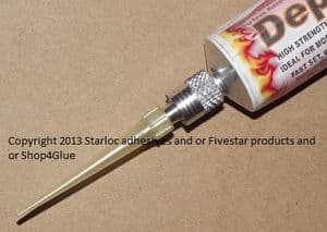 Type 2 micro applicator nozzle for aluminium tube adhesives use in conservation , jewellery modeling