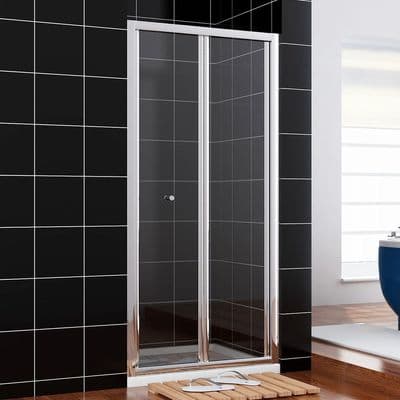 1100MM BI FOLD SHOWER DOORS
