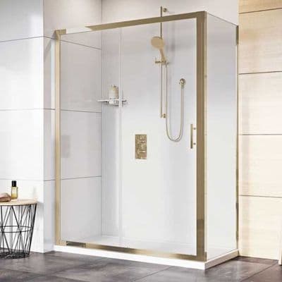 Brushed Brass Shower doors