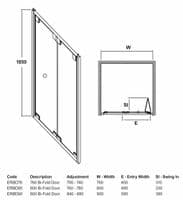 Budget Bi-Fold Shower Doors