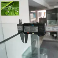 Crown 1100mm Sliding Shower Door Black 8mm