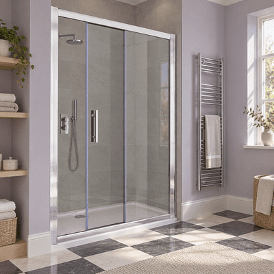 Crown 1400mm Sliding Shower Door