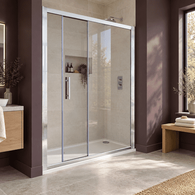 Crown 1500mm Sliding Shower Door