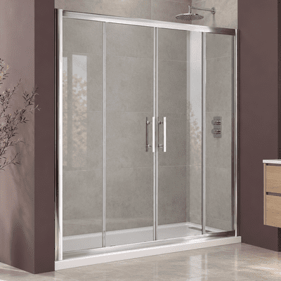 Crown 1600mm Double Sliding Shower Door