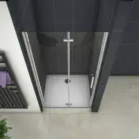 Crown 700mm Bi Fold Shower Door Frameless
