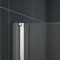 Crown 700mm Bi Fold Shower Door Frameless