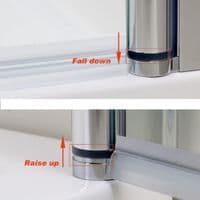 Crown 760mm Frameless Hinged Shower Door