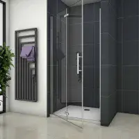 Crown 800mm Bi Fold Shower Door Frameless