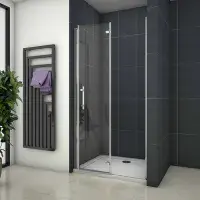 Crown 800mm Bi Fold Shower Door Frameless