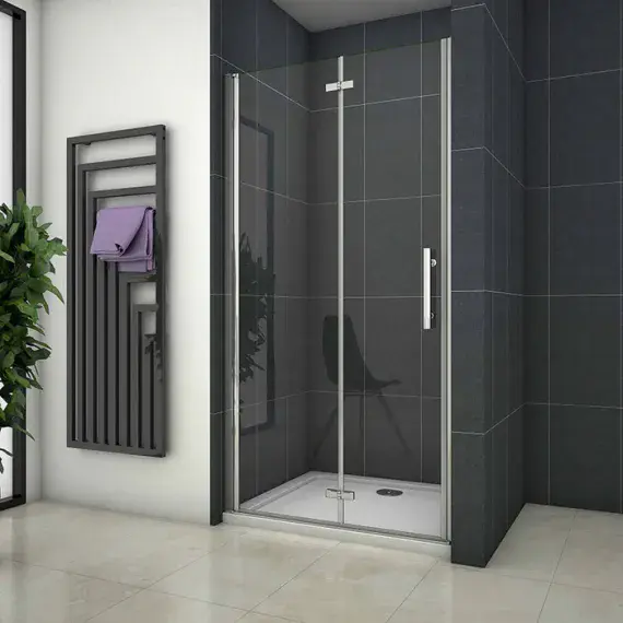 Crown 800mm Bi Fold Shower Door Frameless