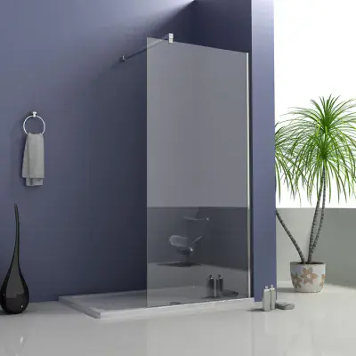 Crown 8mm Wet Room Screen including Wall Bracket