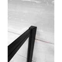 Crown 900mm Black Quadrant Shower Enclosure
