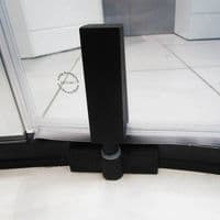 Crown 900mm Black Quadrant Shower Enclosure