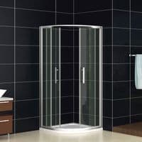 Crown 900mm Quadrant Shower Enclosure  Sliding Doors  6mm Glass
