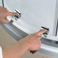 Crown 900mm Quadrant Shower Enclosure  Sliding Doors  6mm Glass
