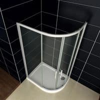 Crown 900mm x 760mm Offset Quadrant Corner Shower Enclosure