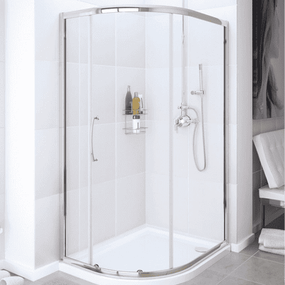 Lakes Classic Offset Quadrant Shower Enclosure 900 x 800 Single Door