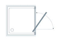 Lakes Framed 700mm Pivot Door