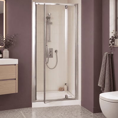 Lakes Semi- Frameless 750mm Pivot Door