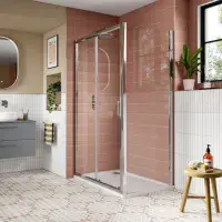 NUIE Lucie 1200mm Sliding Shower Door
