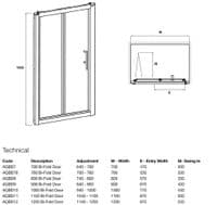 SDS Bi-Fold Shower Doors