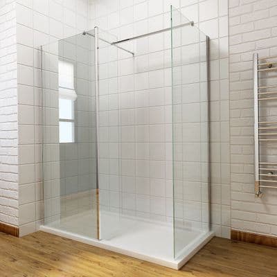 Wet Room Shower Enclosure Walk In Cubicle Screen Return Panel