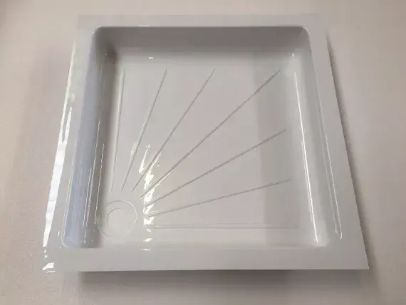 585mm x 585mm Square Compact Shower Tray - Caravan / Motorhome / Boat / Horsebox
