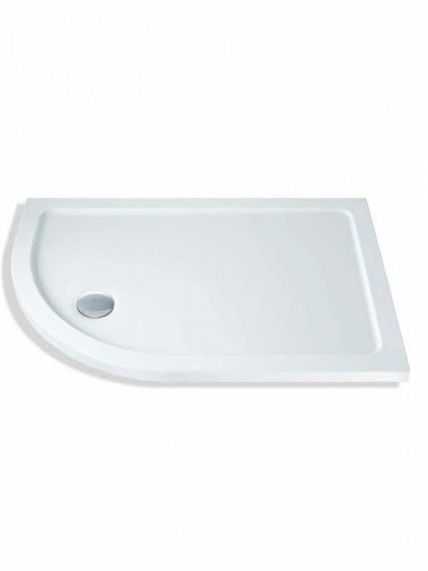 AntiSlip MX Durastone 900mm x 760mm Low Profile Offset Quadrant Shower