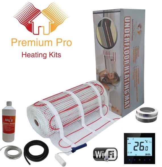 Electric Underfloor Heating mat kit 200w per m2 (Pro Elite)