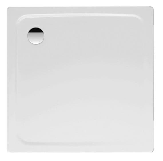 Kaldewei Superplan 1000 x 1000mm Square Steel Shower Tray in Alpine White