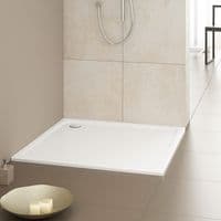 Kaldewei Superplan 800 x 900mm Rectangular Steel Shower Tray in Alpine White