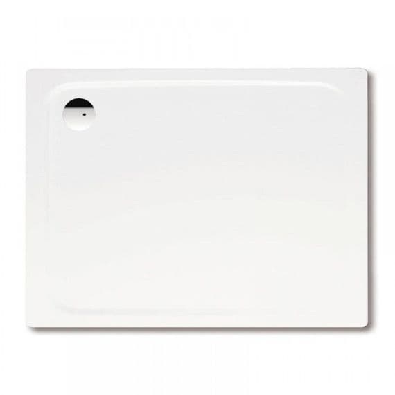Kaldewei Superplan 800 x 900mm Rectangular Steel Shower Tray in Alpine White