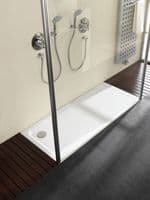 Kaldewei Superplan XXL 900 x 1600mm Rectangular Steel Shower Tray in Alpine White