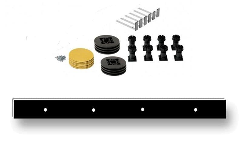 Shower Rising Plinth LED Illuminated Shower Tray Plinth Easy Plumb Kit with Riser Leg Set