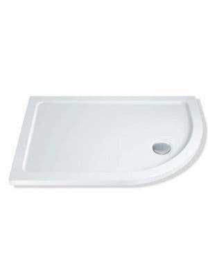 MX Durastone 1200mm x 800mm Low Profile Offset Quadrant Shower Tray Right Hand XF1