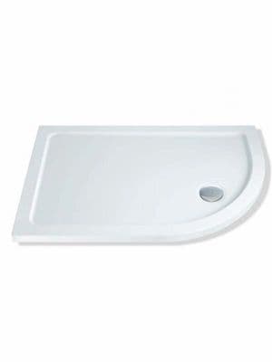 MX Durastone 900mm x 760mm Low Profile Offset Quadrant Shower Tray Right Hand XPZ