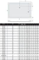 MX Durastone 900mm x 760mm Rectangular Low Profile Tray with Upstands XF6